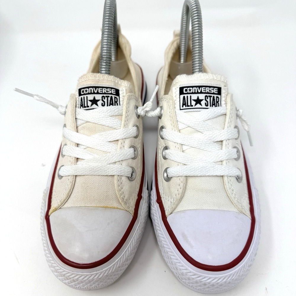 Converse CTAS Shoreline Slip On Sneakers Womens 6 Cream Canvas Loafers Casual - Picture 3 of 9
